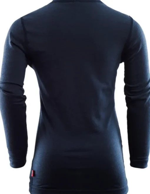 Aclima Kids LightWool Crew Neck Shirt Navy Blazer Clearance