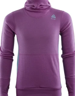 Aclima Kids WarmWool lasten merinohuppari, Sunset Purple/Reef Waters Discount