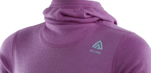 Aclima Kids WarmWool lasten merinohuppari, Sunset Purple/Reef Waters Discount