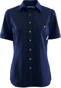 Aclima LeisureWool Short Sleeve naisten paita, tummansininen Hot