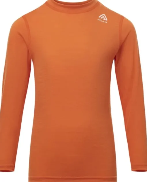 Aclima LightWool 140 Crewneck Children Orange Tiger Fashion