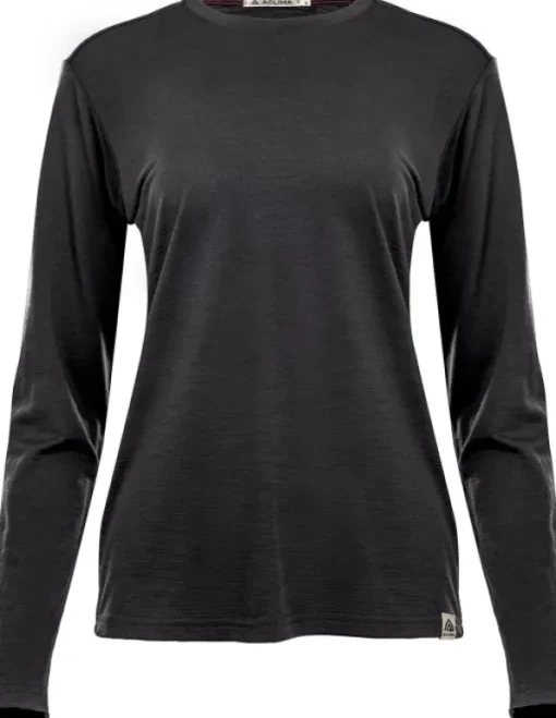 Aclima LightWool 180 Crewneck naisten pitkähihainen paita, tummanharmaa Best