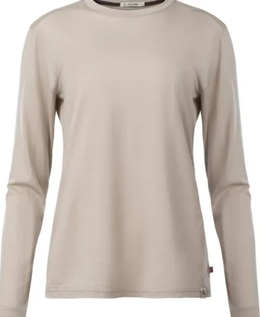 LightWool 180 Crewneck W's Simply Taupe-Aclima Sale