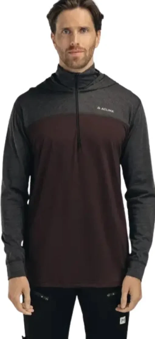 LightWool 180 Hoodie M's Chocolate Plum / Marengo-Aclima Discount