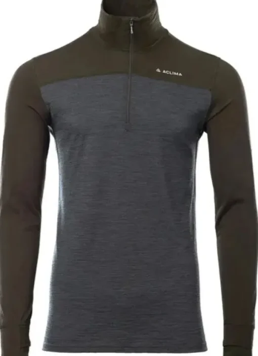 Aclima LightWool 180 Polo w/ zip M's Tarmac / Marengo Best