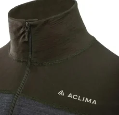 Aclima LightWool 180 Polo w/ zip M's Tarmac / Marengo Best