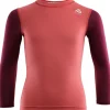 Aclima LightWool Crewneck Children lasten merinokerrastopaita, lohenpunainen/viininpunainen Discount