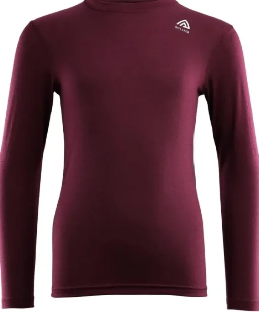 Lightwool Crewneck Junior merinopaita, Zinfandel-Aclima Hot