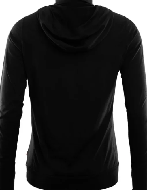 LightWool Hoodie naisten kerrastopaita, Jet Black-Aclima Outlet