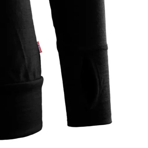 LightWool Hoodie naisten kerrastopaita, Jet Black-Aclima Outlet