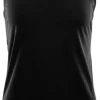 Aclima LightWool Singlet Woman naisten hihaton, musta New