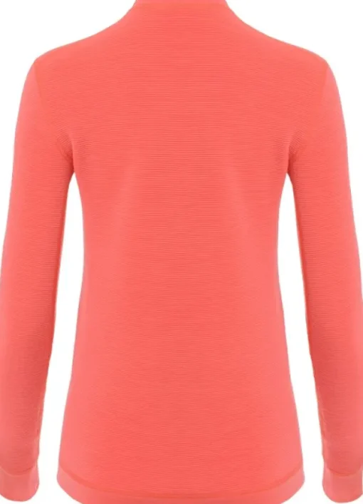 StreamWool Crewneck käännettävä naisten kerrastopaita, Spiced Coral-Aclima Fashion