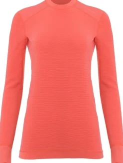 Aclima StreamWool Crewneck naisten kerrastosetti, Spiced Coral Best