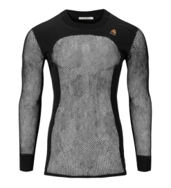 verkkokerrasto WoolNet Crewneck + Longs Jet miesten, musta-Aclima Discount