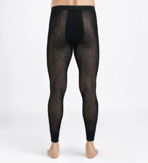 verkkokerrasto WoolNet Crewneck + Longs Jet miesten, musta-Aclima Discount