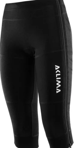 Aclima WarmWool 3/4 Summit Longs Woman naisten kerrastohousut, musta Best