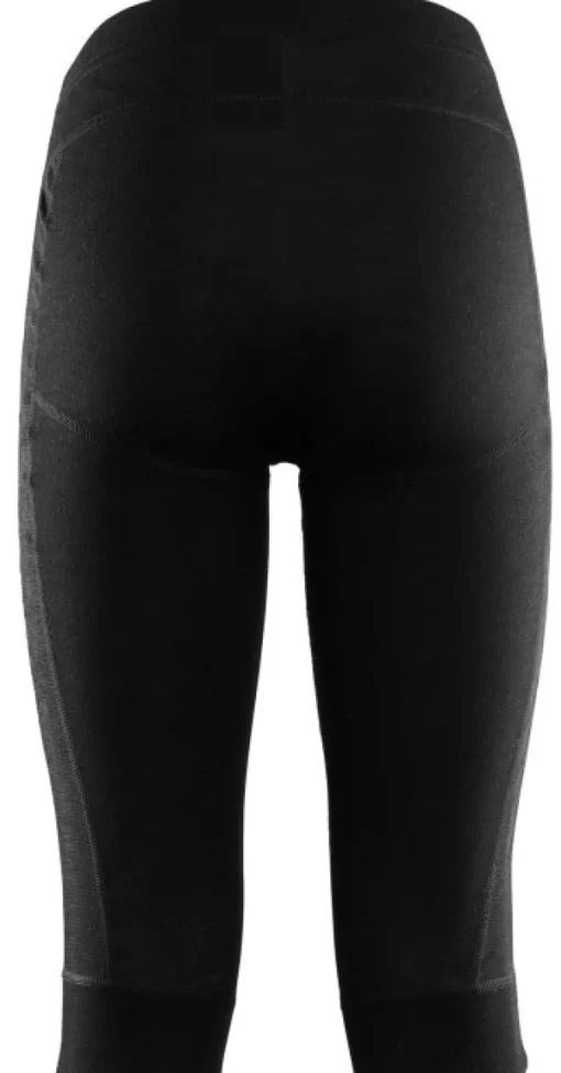 Aclima WarmWool 3/4 Summit Longs Woman naisten kerrastohousut, musta Best