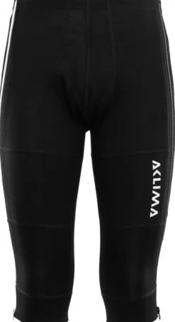 Aclima WarmWool 3/4 summit miesten merinopitkikset, musta Fashion