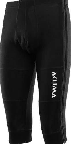 Aclima WarmWool 3/4 summit miesten merinopitkikset, musta Fashion
