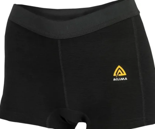 WarmWool Boxer Shorts Woman Jet Black-Aclima New