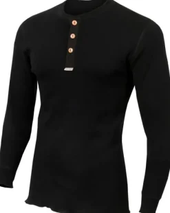 WarmWool Granddad Shirt Man Jet Black-Aclima Online