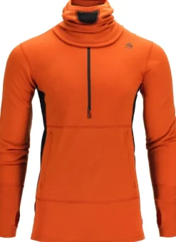 Aclima WarmWool Hoodsweater w/Zip kerrastopaita, Gold Flame/Jet Black Best