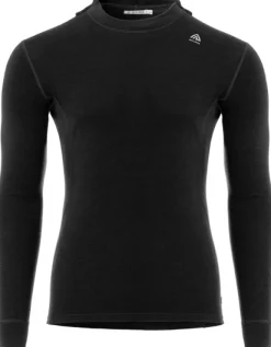 WarmWool Hoodsweater V2 merinohuppari, Jet Black-Aclima Outlet