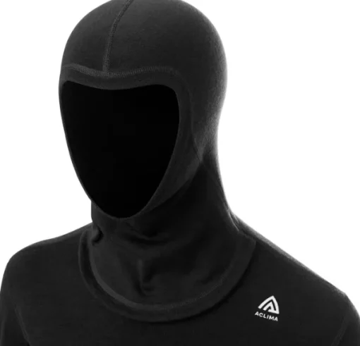 WarmWool Hoodsweater V2 merinohuppari, Jet Black-Aclima Outlet