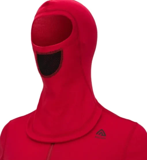 WarmWool Hoodsweater w/Zip naisten kerrastopaita, Jester Red/Jet Black-Aclima Best