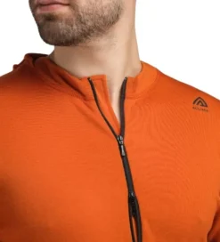 Aclima WarmWool Hoodsweater w/Zip kerrastopaita, Gold Flame/Jet Black Best