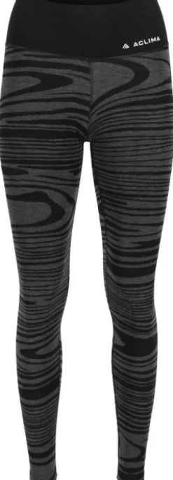 WarmWool Longs High Waist naisten kerrastohousut, Black Motion-Aclima Best