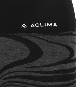 WarmWool Longs High Waist naisten kerrastohousut, Black Motion-Aclima Best