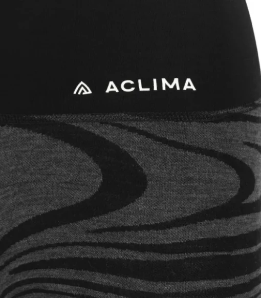 WarmWool Longs High Waist naisten kerrastohousut, Black Motion-Aclima Best