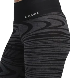 WarmWool Longs High Waist naisten kerrastohousut, Black Motion-Aclima Best