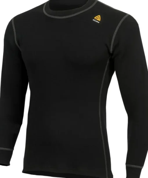 Aclima WarmWool Merino -miesten kerrastopaita (Jet Black) New