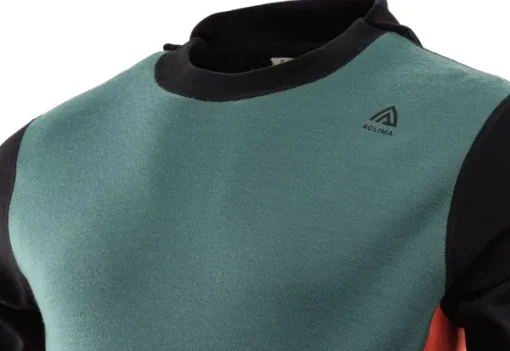 Aclima WarmWool merinohuppari, North Atlantic/Jet Black/Red Clay Online