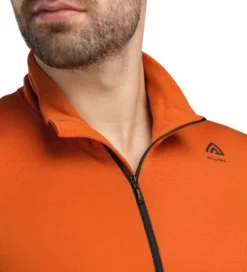 Aclima WarmWool Mockneck kerrastopaita, Gold Flame/Jet Black Online