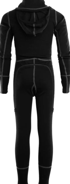WarmWool Overall juniorin merinovillahaalari, musta-Aclima Outlet