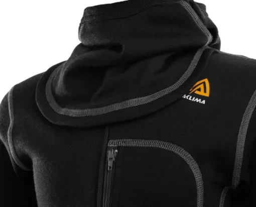 WarmWool Overall juniorin merinovillahaalari, musta-Aclima Outlet