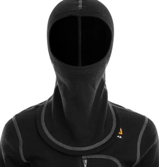 WarmWool Overall juniorin merinovillahaalari, musta-Aclima Outlet