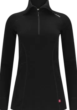 WarmWool Polo naisten kerrastopaita, Jet Black-Aclima Sale