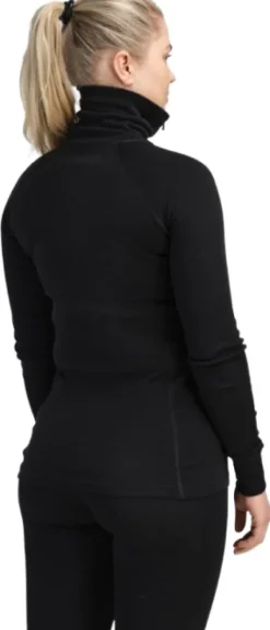 WarmWool Polo naisten kerrastopaita, Jet Black-Aclima Sale