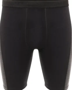 WarmWool Shorts Long WindWool V2 puolipitkät kerrastohousut, Jet Black/Marengo-Aclima Best