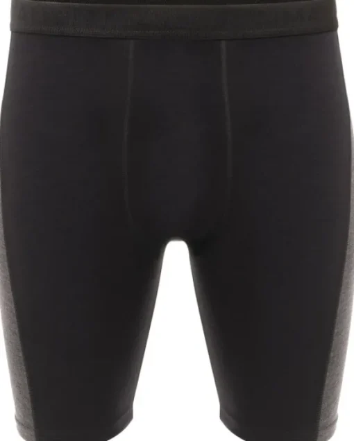 WarmWool Shorts Long WindWool V2 puolipitkät kerrastohousut, Jet Black/Marengo-Aclima Best