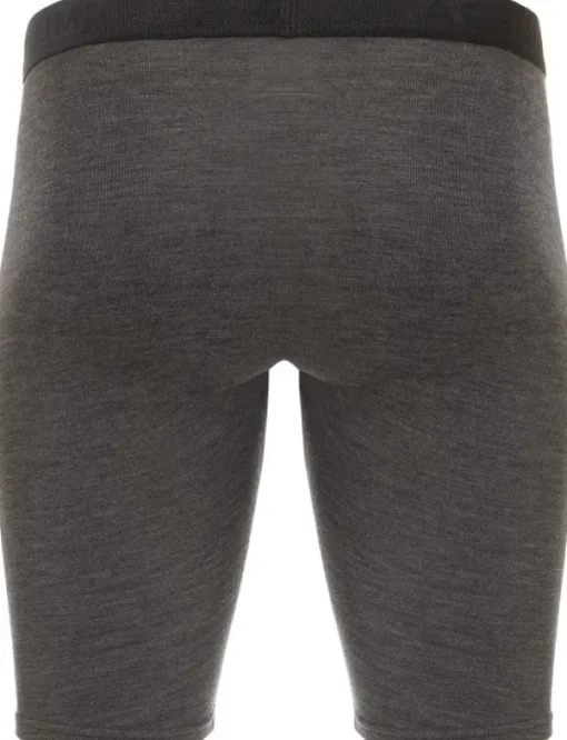 WarmWool Shorts Long WindWool V2 puolipitkät kerrastohousut, Jet Black/Marengo-Aclima Best
