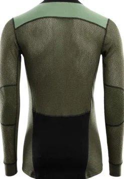 WoolNet Hybrid Crewneck villaverkkopaita, musta/vihreä-Aclima Fashion