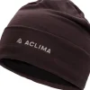 WoolNet Light Beanie pipo, Chocolate Plum-Aclima New