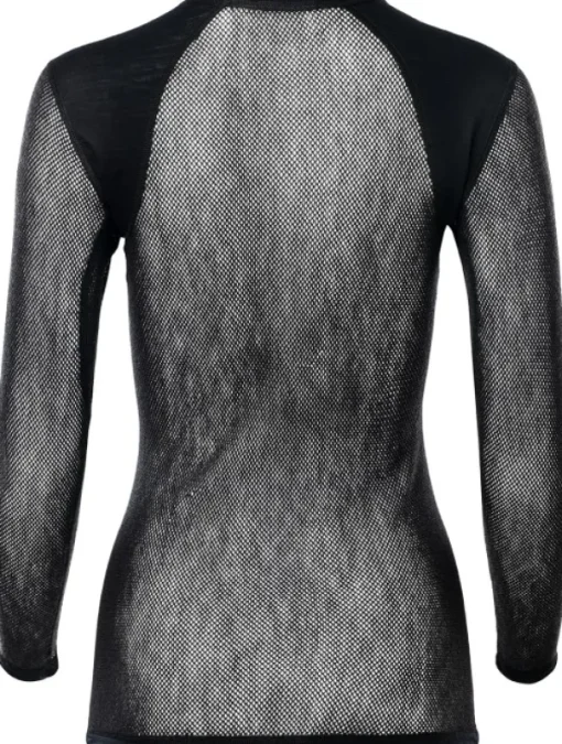 Aclima WoolNet Light Crewneck naisten kerrastopaita, musta New
