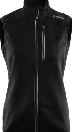 WoolShell Vest Woman Jet Black-Aclima Hot