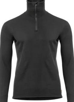 WoolTerry Polo kerrastopaita, Jet Black-Aclima Fashion